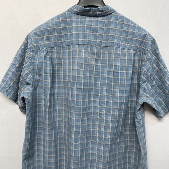 Columbia Men Short Sleeve Button Shirt Top Size XXL 2XL Cotton B369 -18 - Picture 10 of 11